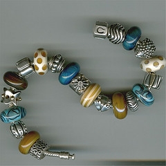 pandora silver beaded bracelet